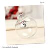 Christmas Ornaments Christmas Bulb Snow Filling Ball Ornaments Clear Plastic Ball Diy Christmas Tree Decoration Pendant
