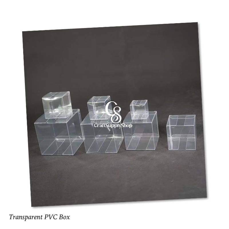 Clear Pet Transparent PVC Acetate Packaging Plastic Boxes (3) PVC Gift Box Transparent Favor Box Candy Boxes, Cupcake Boxes Dessert Packaging, Plastic Gift Boxes with Lids for Helloween, Thanksgiving, Christmas, Wedding, Party
