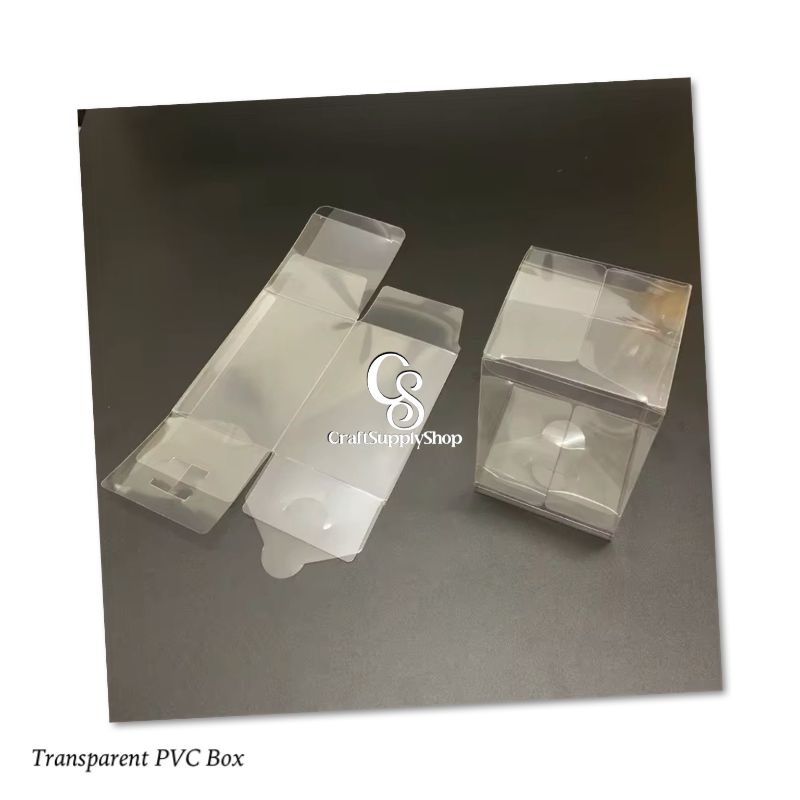 Clear Pet Transparent PVC Acetate Packaging Plastic Boxes (6) PVC Gift Box Transparent Favor Box Candy Boxes, Cupcake Boxes Dessert Packaging, Plastic Gift Boxes with Lids for Helloween, Thanksgiving, Christmas, Wedding, Party