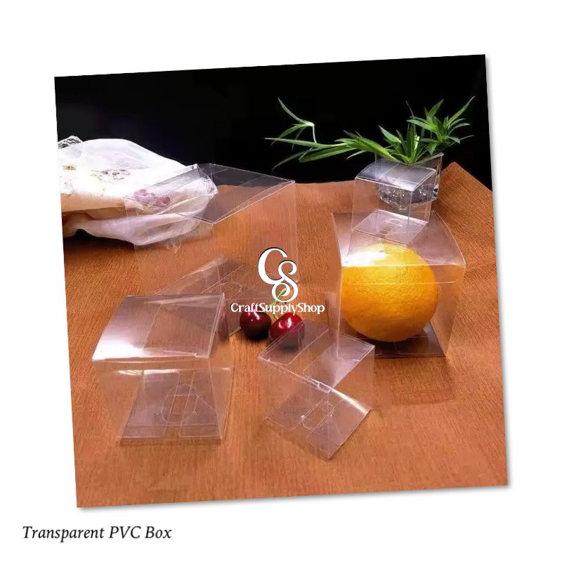 Clear Pet Transparent PVC Acetate Packaging Plastic Boxes (9) PVC Gift Box Transparent Favor Box Candy Boxes, Cupcake Boxes Dessert Packaging, Plastic Gift Boxes with Lids for Helloween, Thanksgiving, Christmas, Wedding, Party
