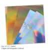 Gold Iridescent Holograhic Foil Cardstock, Mirror Foil Cardstock, Gold Pillar Light Laser Rainbow Holographic Cardstock Paper, Metallic Reflective Laser Cardstock