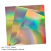 Gold Iridescent Holograhic Foil Cardstock, Mirror Foil Cardstock, Gold Pillar Light Laser Rainbow Holographic Cardstock Paper, Metallic Reflective Laser Cardstock
