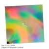 Gold Iridescent Holograhic Foil Cardstock, Mirror Foil Cardstock, Gold Pillar Light Laser Rainbow Holographic Cardstock Paper, Metallic Reflective Laser Cardstock