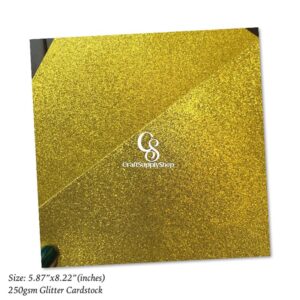gold yellow glitter cardstock
