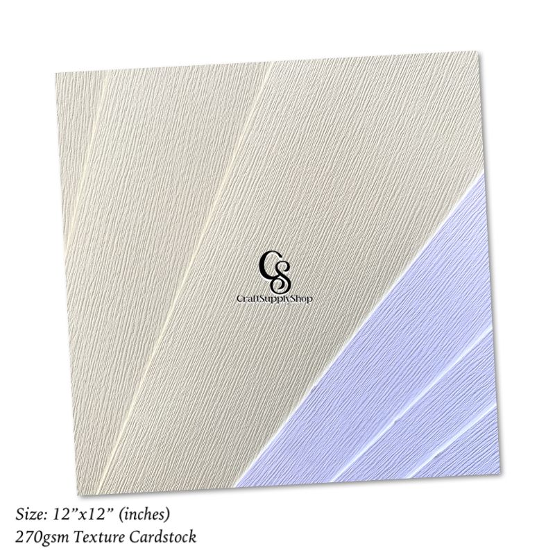 White Linen Silkweave Textured 12 INCHES Card – 270gsm | Premium Quality Cardstock for Crafting, Resturant Menus, Certificates