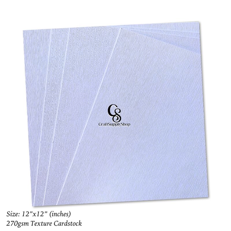 White Linen Silkweave Textured 12 INCHES Card – 270gsm | Premium Quality Cardstock for Crafting, Resturant Menus, Certificates