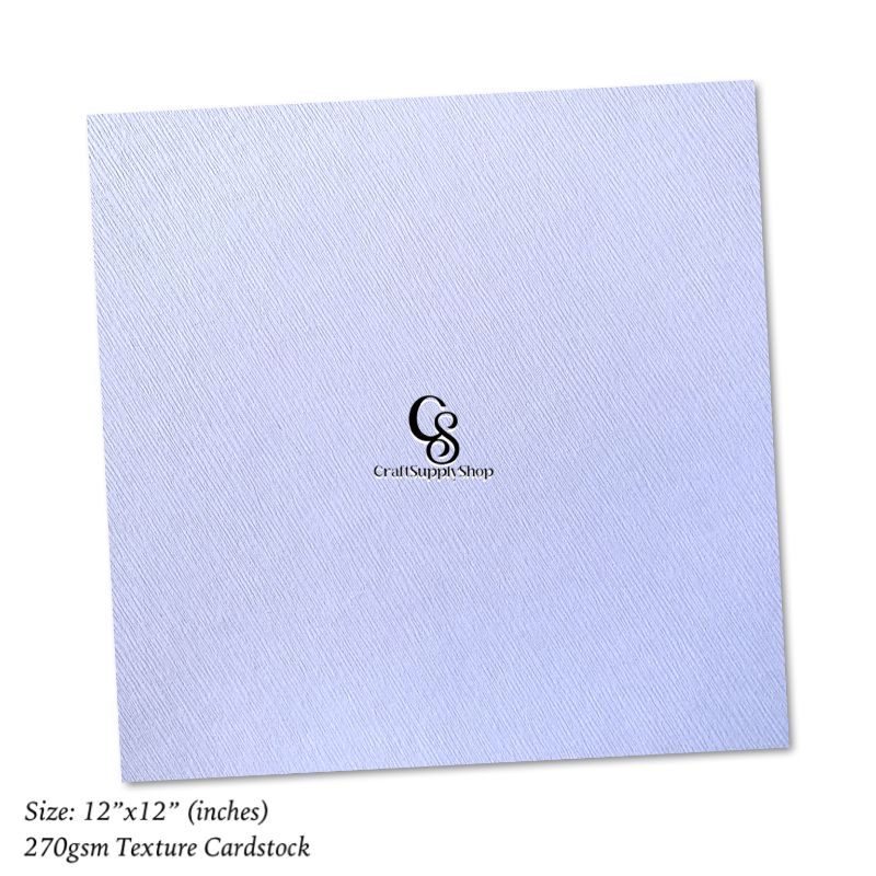 White Linen Silkweave Textured 12 INCHES Card – 270gsm | Premium Quality Cardstock for Crafting, Resturant Menus, Certificates