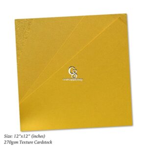 270gsm Texture Yellow Cardstock