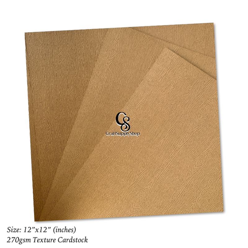 Coloured Card Making Supplies 12 x 12 inch - Brown - 20 Sheets - Coloured Paper for Scrapbooking, Card Making, Die Cutting and Paper Crafts