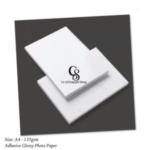 Premium 135g A4 Inkjet Glossy Self Adhesive Sticker Photo Paper, Self-Adhesive High Glossy Inkjet Sticker Photo Paper A4 (210x297mm)