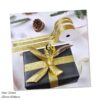 Craftsupplyshop Christmas Sparkle Craft Gift Printed Glitter Satin Ribbon for Party Decor