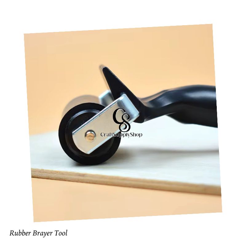 Heavy Duty 15cm 20cm Sizes Black Metal Brayer Tool Ideal Pressing Accessories Tools Diamond Painting Roller (1) 15cm Rubber Brayer Applicator Tool