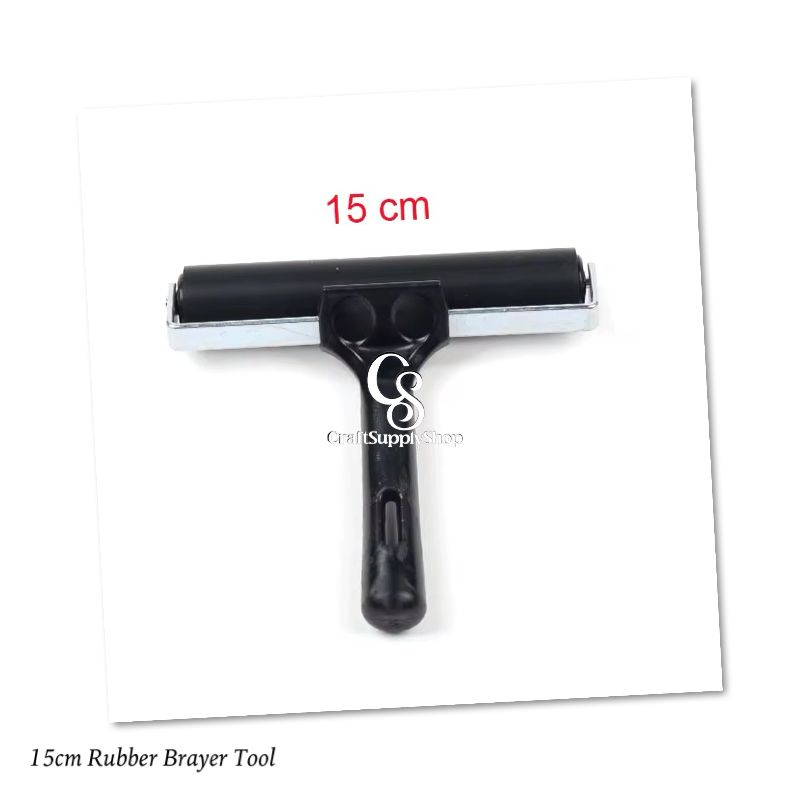 15cm Rubber Brayer Applicator Tool