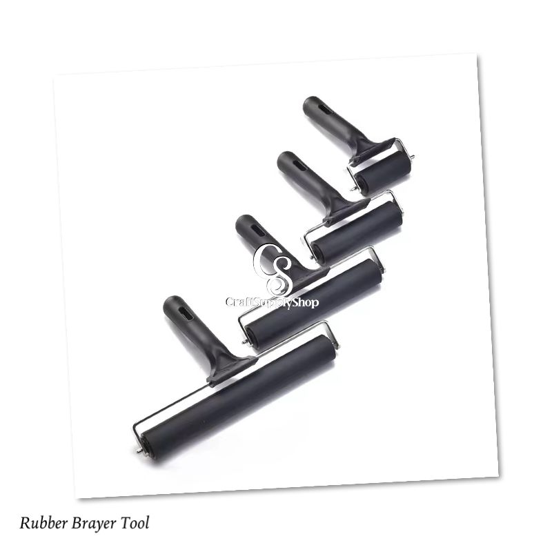 15cm Rubber Brayer Applicator Tool