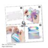 iridescent silver holographic party favor treat boxes