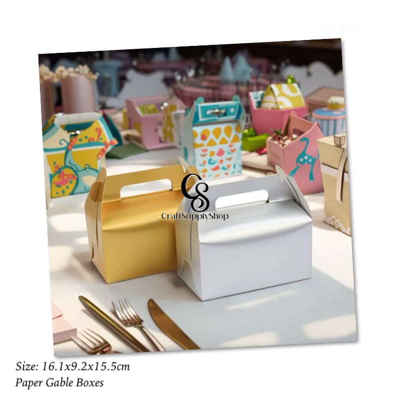 iridescent silver holographic party favor treat boxes