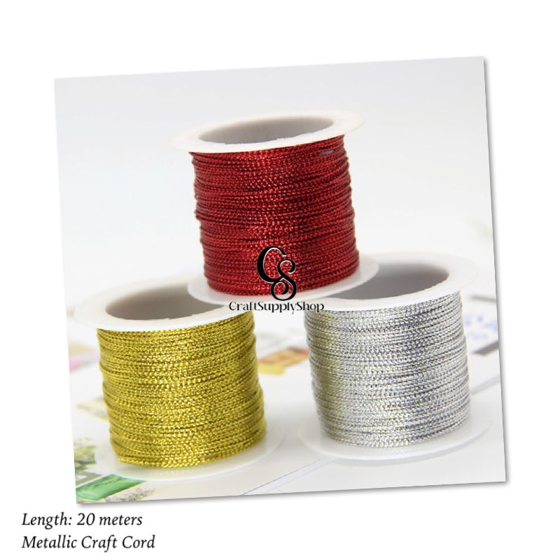 Strands Gold Silver Thread Polyester Thread String Rope Wrapping Bead Wires for Jewelry Necklace Bracelet Ring