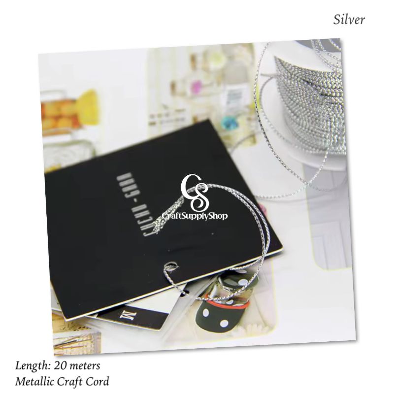 Metallic 1mm Gold and Sliver Thread String,Thread Craft Making String Cord for Jewelry Making Gift Wrapping (5) Strands Gold Silver Thread Polyester Thread String Rope Wrapping Bead Wires for Jewelry Necklace Bracelet Ring