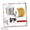Metallic 1mm Gold and Sliver Thread String,Thread Craft Making String Cord for Jewelry Making Gift Wrapping (9) Strands Gold Silver Thread Polyester Thread String Rope Wrapping Bead Wires for Jewelry Necklace Bracelet Ring