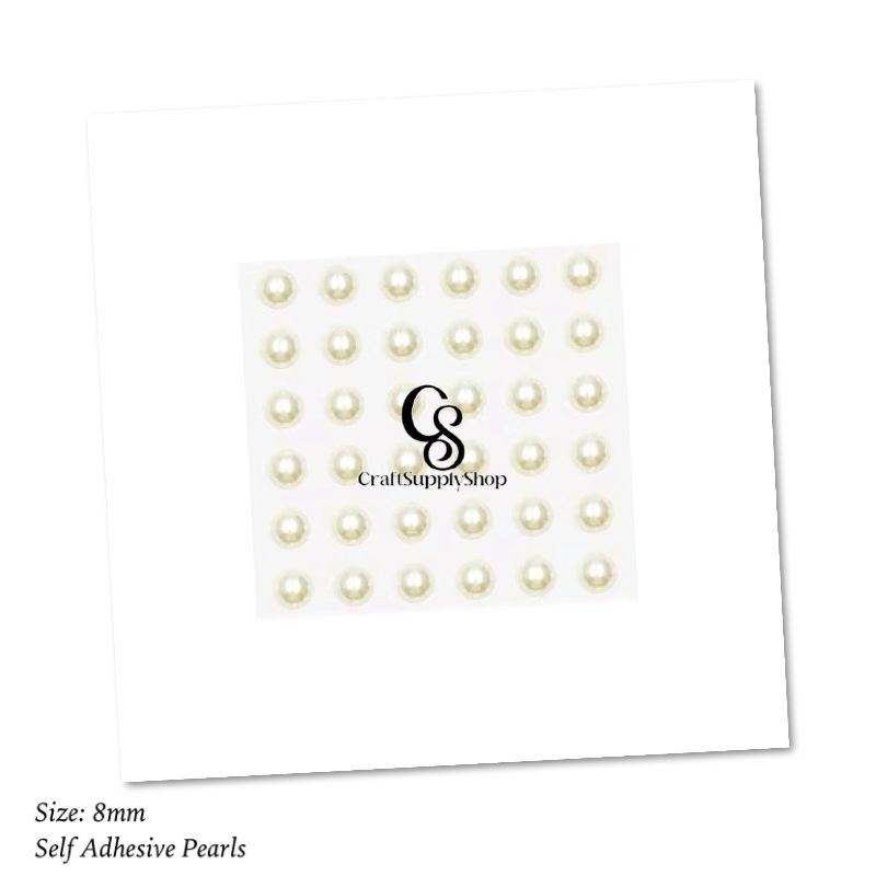 8mm Pearl Sticker Sheet