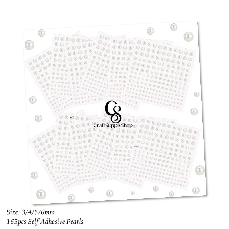 Pearl Stickers 3mm4mm5mm6mm 8mm DIY Decorative Stickers Four-Size Pearl Eye Makeup Stage Outfit Eye Corner Rhinestone Eyebrow Decoration (6) pearl stickers 3mm 4mm 5mm 6mm Size, 4 size pearl self adhesive sticker sheets