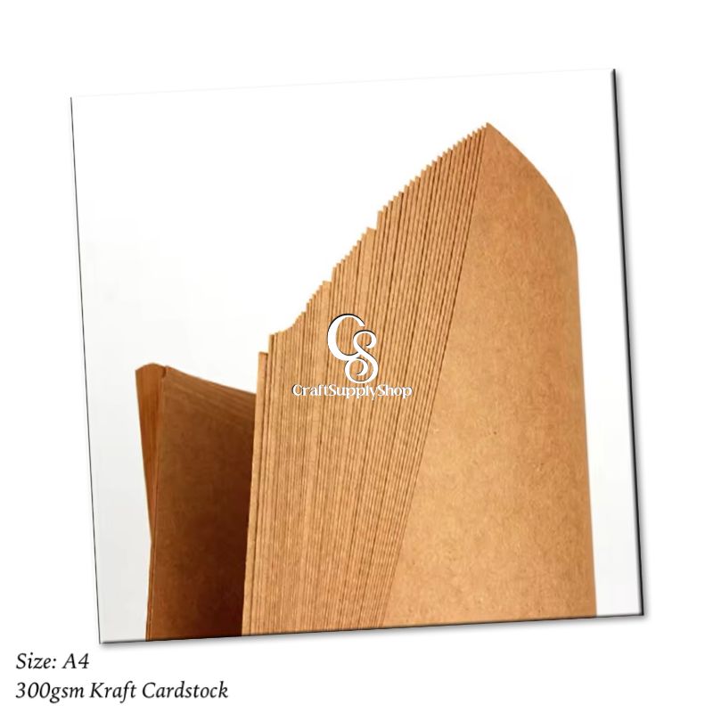 250Gsm 300gsm Brown Kraft Paper, A4 Size, Perfect for Creating Invitations, Scrapbooks, Crafts, Cards, Decor Print, cut, wrapping (1) Eco-Friendly Brown Kraft Cardboard Recycled DIY Drawing Art Crafts Packing