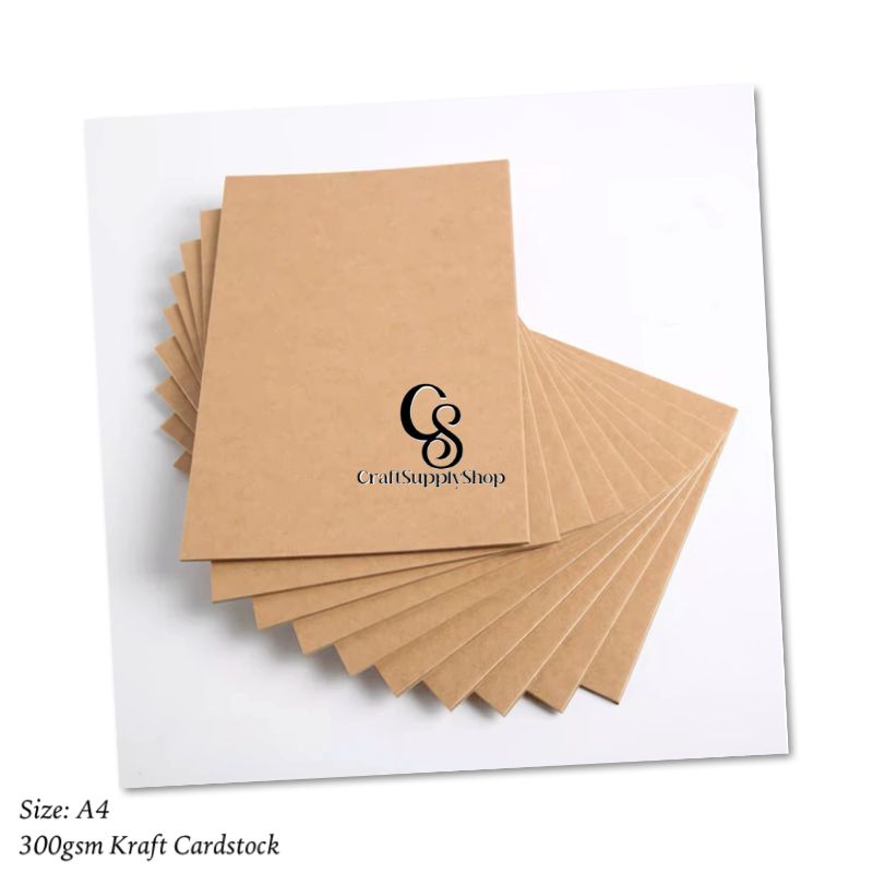 250Gsm 300gsm Brown Kraft Paper, A4 Size, Perfect for Creating Invitations, Scrapbooks, Crafts, Cards, Decor Print, cut, wrapping (10) Eco-Friendly Brown Kraft Cardboard Recycled DIY Drawing Art Crafts Packing