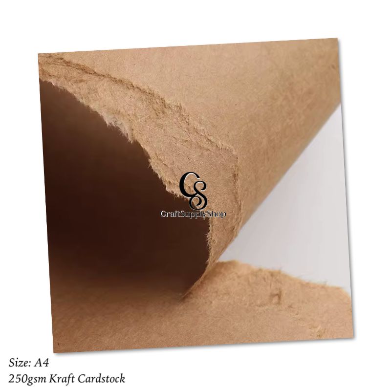 250Gsm 300gsm Brown Kraft Paper, A4 Size, Perfect for Creating Invitations, Scrapbooks, Crafts, Cards, Decor Print, cut, wrapping (4) A4 Brown Kraft Paper Specialty Cardboard for Printing Painting Wrapping, Solid Kraft Paper Sheet