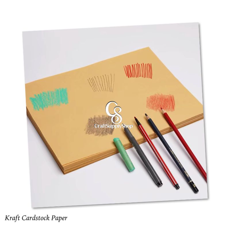 250Gsm 300gsm Brown Kraft Paper, A4 Size, Perfect for Creating Invitations, Scrapbooks, Crafts, Cards, Decor Print, cut, wrapping (6) A4 Brown Kraft Paper Specialty Cardboard for Printing Painting Wrapping, Solid Kraft Paper Sheet