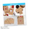 Brown Kraft Cardstock 12" x 12" Card Stock 300gsm Thick Construction Paper for Cricut, Scrapbook, Crafts, Card Making