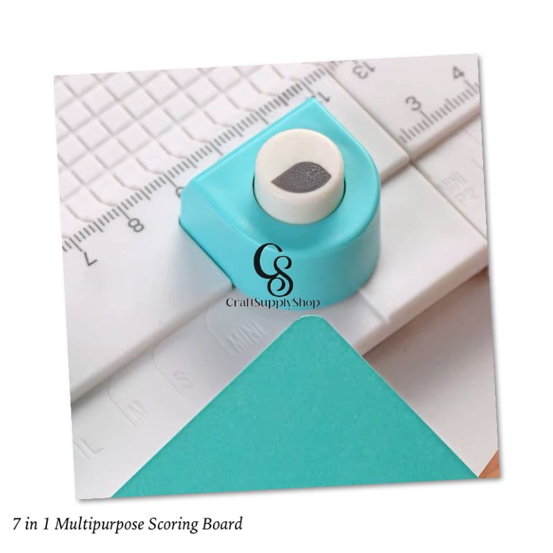 7 in 1 Scoring board Seven-In-One Multifunctional Paper Cutter, Featuring Straight Lines, Rounded Corners, a Scoring Board, And Suitable for Crafts