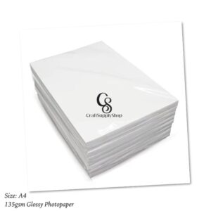135gsm Craftsupplyshop cast coated high glossy inkjet thin photo paper
