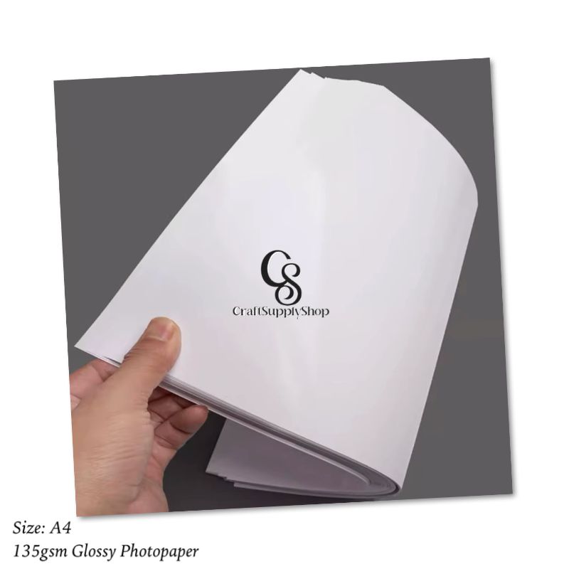 135gsm Craftsupplyshop cast coated high glossy inkjet thin photo paper