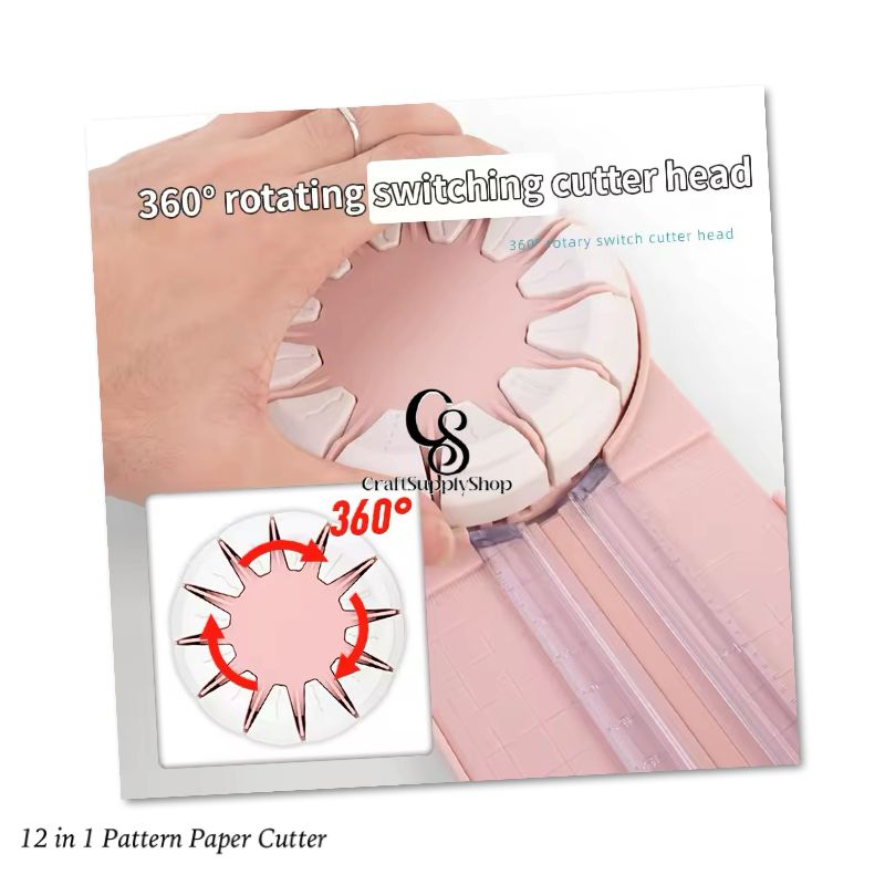 12 1 Multi-Function Manual Paper Trimmer for Straight Dotted Wavy Line Cutting Versatile DIY Tool