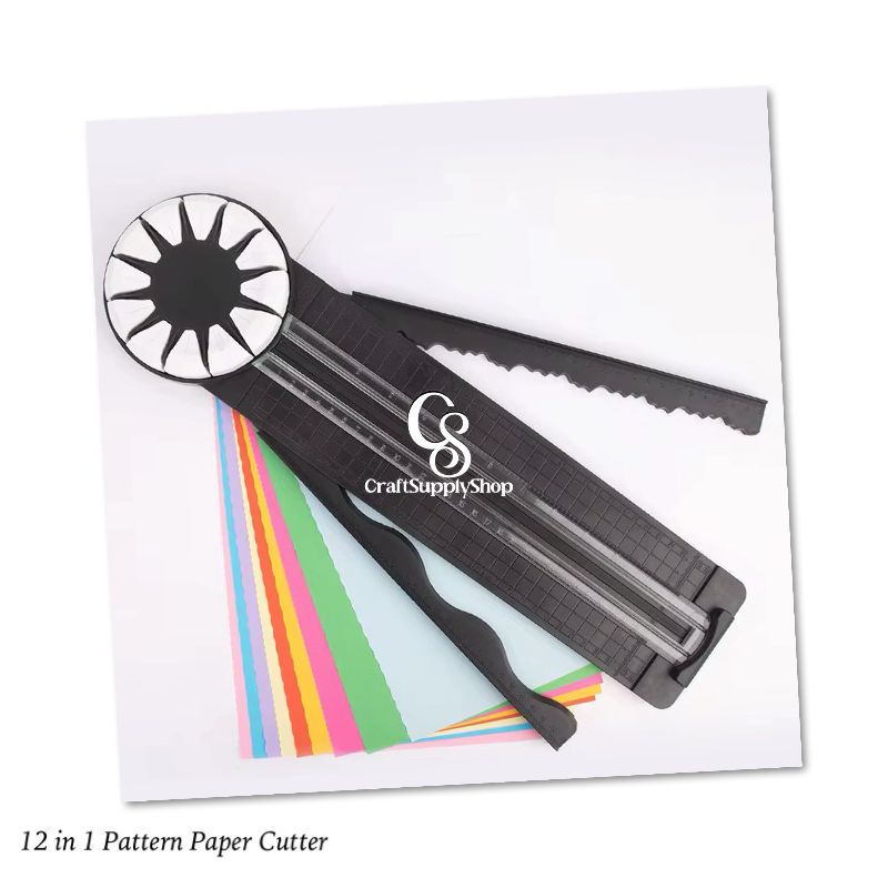 12 1 Multi-Function Manual Paper Trimmer for Straight Dotted Wavy Line Cutting Versatile DIY Tool