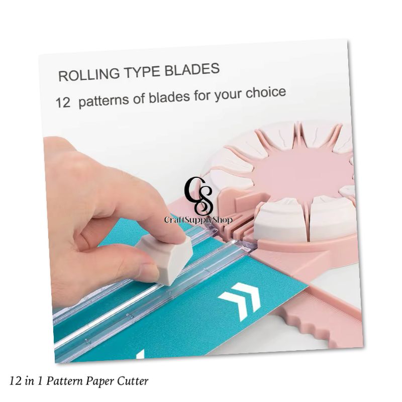 12 1 Multi-Function Manual Paper Trimmer for Straight Dotted Wavy Line Cutting Versatile DIY Tool