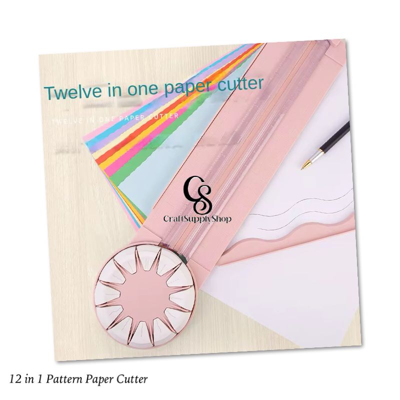 12 1 Multi-Function Manual Paper Trimmer for Straight Dotted Wavy Line Cutting Versatile DIY Tool