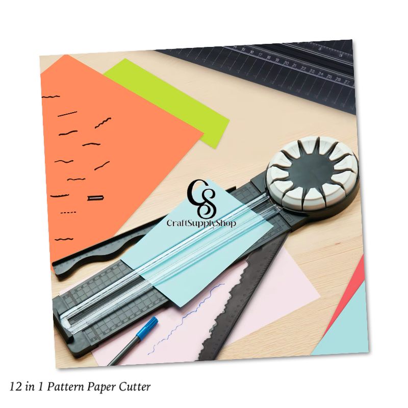 12 1 Multi-Function Manual Paper Trimmer for Straight Dotted Wavy Line Cutting Versatile DIY Tool