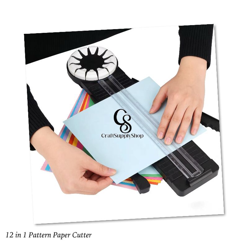 12 1 Multi-Function Manual Paper Trimmer for Straight Dotted Wavy Line Cutting Versatile DIY Tool