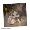 Gift for Her/Him 64 Transparent Gift Bags with Handles, Measuring 20*20*8Cm, Made of Plastic, Reusable Clear PVC Bags for Holiday Party Gifts