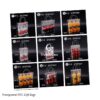 Gift for Her/Him 64 Transparent Gift Bags with Handles, Measuring 20*20*8Cm, Made of Plastic, Reusable Clear PVC Bags for Holiday Party Gifts