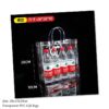 Gift for Her/Him 64 Transparent Gift Bags with Handles, Measuring 20*20*8Cm, Made of Plastic, Reusable Clear PVC Bags for Holiday Party Gifts