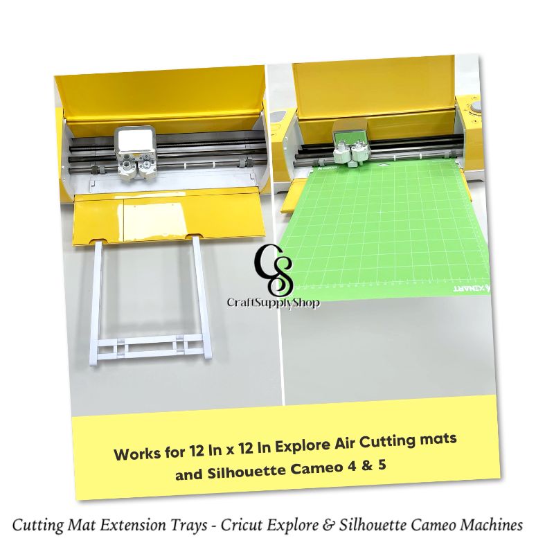 CraftSupplyShop Extension Tray for Maker 3/Maker And Explore Air/2/3, Cutting Mat 12x12 Holder for Maker And Explore Air Series, Tray Extender Compatible with Mat Silhouette Cameo 4