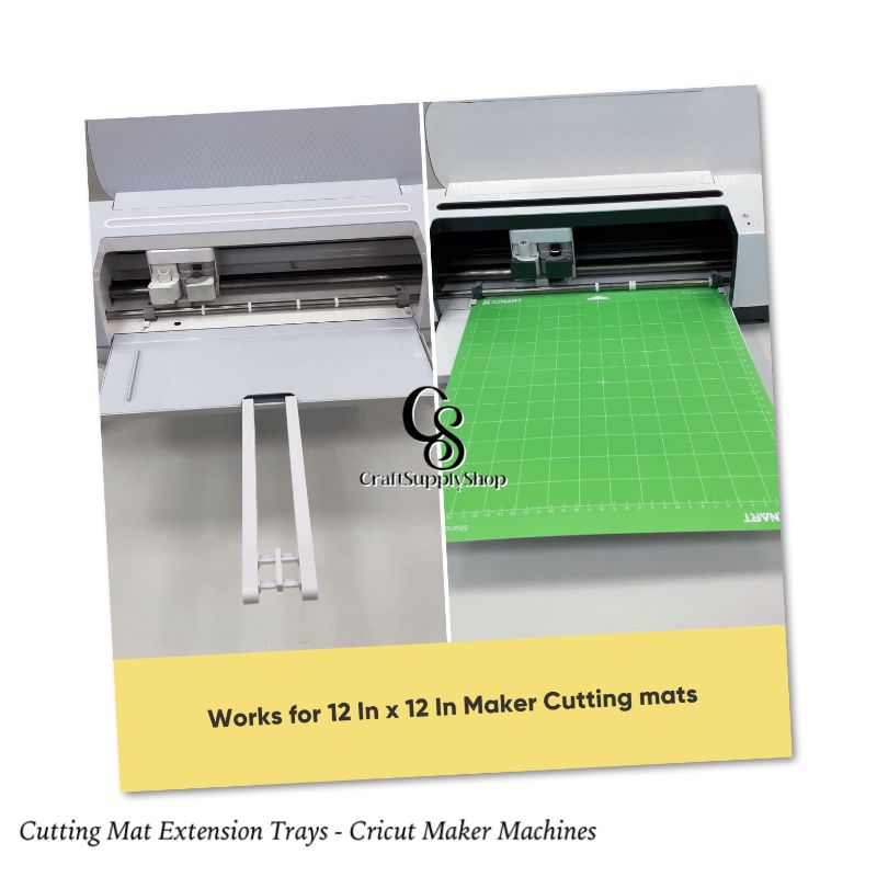 Extension Tray for Cricut Explore 3, Air 3, Air 2, Cutting Mat Holder for Cricut 12X24 Cutting Mat, Tray Extender Compatible with Explore Cutting Machine Extender Tools Support