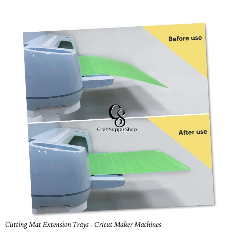 Extension Tray for Cricut Explore 3, Air 3, Air 2, Cutting Mat Holder for Cricut 12X24 Cutting Mat, Tray Extender Compatible with Explore Cutting Machine Extender Tools Support