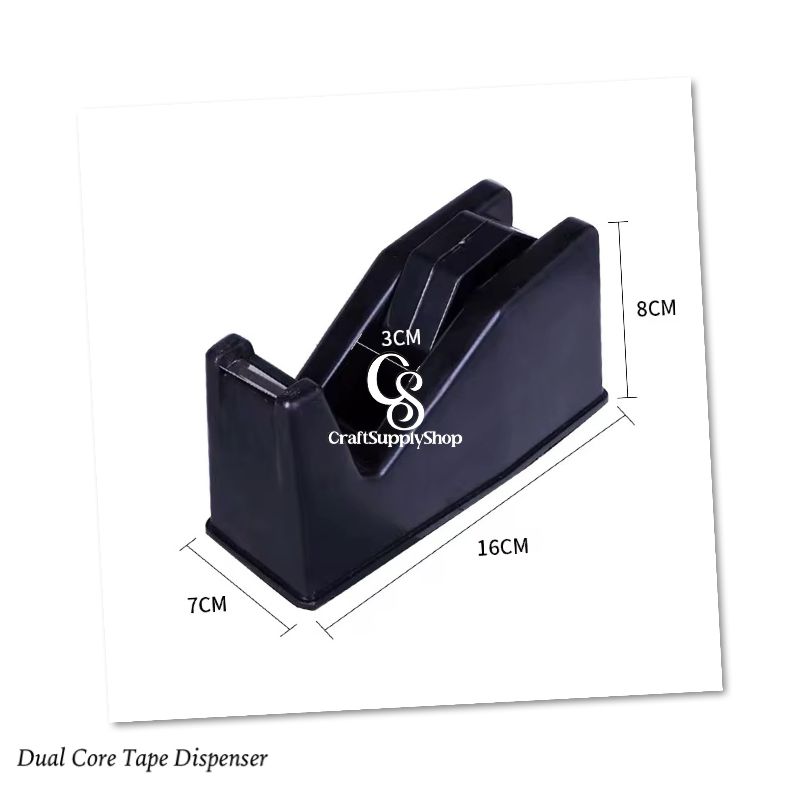 Heavy Duty Tape dispenser with Non-Slip Base - Commercial/Office/Home, Sharp Blades for & Tape, Sturdy Construction, - Ideal for Packaging, Office, Home - Office Essentials, Supplies, Ergonomic Handle, Sleek