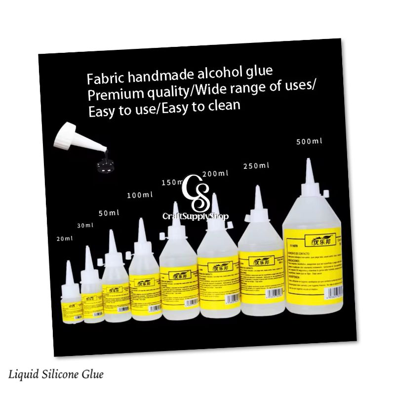 Craftsupplyshop Transparent Waterproof Glue Craft DIY Alcohol Glue for All Fabrics Clothing