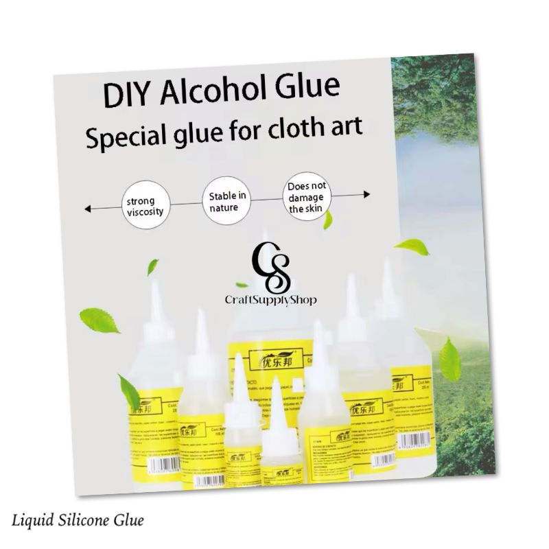 Craftsupplyshop Transparent Waterproof Glue Craft DIY Alcohol Glue for All Fabrics Clothing