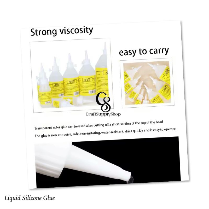 Craftsupplyshop Transparent Waterproof Glue Craft DIY Alcohol Glue for All Fabrics Clothing