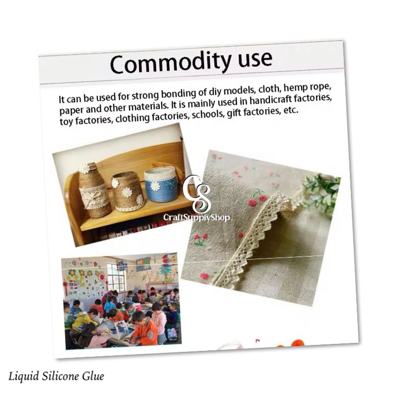 Craftsupplyshop Transparent Waterproof Glue Craft DIY Alcohol Glue for All Fabrics Clothing